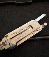 Outil professionnel 2-en-1 Lishi SIP22 pour déverrouillage et décodage, lecteur de clés de serrurier automobile en acier inoxydable pour Fiat Alfa Romeo