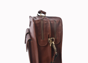 Genuine Leather Zipper Laptop <b>Bag</b> for Men Premium Business Briefcase Office Shoulder <b>Bag</b> Professional <b>Computer</b> Travel Case - Product Image 3