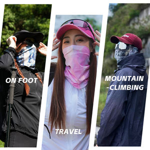 หน้ากากกีฬา Leo Sport ผ้าไหมน้ำแข็งยืดหยุ่นสูง ผ้าพันคออเนกประสงค์ ผ้าคลุมคอแบบไร้รอยต่อ ป้องกันรังสียูวี สำหรับกิจกรรมกลางแจ้ง - Product Image 5