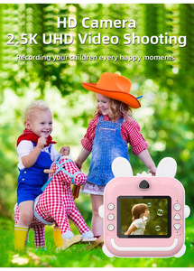 Appareils photo numériques pour enfants avec imprimante thermique intégrée, pour filles, tout-petits, enfants, appareils photo mignons de dessin animé, imprimante instantanée HD, mini appareil photo - Product Image 3