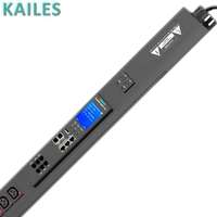 KAILES (KLS) PDU intelligent pour serveur, double point de contrôle réseau, WiFi, 24 prises, 32A, gestion intelligente industrielle premium