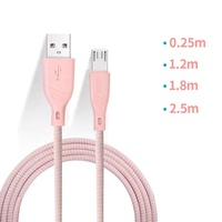 WITNUT 2,5 m Micro Cable DE DATOS Teléfonos móviles Cable Usb V8 Cables de carga Usb para teléfono móvil