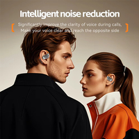 Earbud Penerjemah M113 untuk 5.4 Bahasa Real-Time, Headset Nirkabel Daya Tahan Ultra Lama dengan LED untuk Perjalanan, Bisnis, dan Pembelajaran