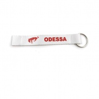 Porte-clés personnalisé avec logo, cordon court en polyester, bracelet promotionnel pour clés de voiture, cadeau