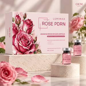 OEM Private Label Rose PDRN Serum <b>Set</b> 5ml x 10 Vials Hydrating Facial Essence Custom Label and Box Skincare Supplier - Product Image 5