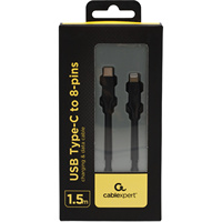 Cable de Carga USB Tipo C BEN77502AS de 1 m para Dispositivos USB de 8 Pines, Conveniente para Cargar