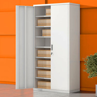Armoire de classement mobile en acier moderne de haute qualité à 2 portes, avec structure en acier, idéale pour les bureaux et les écoles