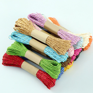 Vente chaude Haute Résistance Du Fil De Papier Torsadé Papier Raphia Cordes 2 Brins Cordon De Papier pour Crochet - Product Image 4