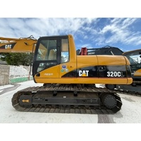 Excavatrice sur chenilles hydraulique d'occasion CAT320CL 20 tonnes, d'origine japonaise, en bon état, à vendre.