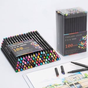 High Quality 0.4mm 100colors Non Toxic Water Based Ink Writing Drawing Art Marker - Product Image 4