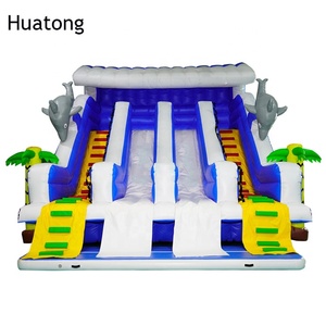 Công Viên Nước Slides Bể Bơi Bơm Hơi Cầu Thang Công Viên Nước Trượt Với Hồ Bơi - Product Image 3