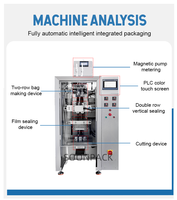 Automatische multi-lane vloeistofverpakkingsmachine mondwaterzakjesverpakkingsmachine