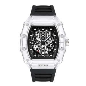 Reloj Cronógrafo <span class=keywords><strong>de</strong></span> Cuarzo <span class=keywords><strong>de</strong></span> Lujo para Hombre 2025, Cristal <span class=keywords><strong>de</strong></span> Zafiro, Esfera <span class=keywords><strong>de</strong></span> 42 mm, Correa <span class=keywords><strong>de</strong></span> Cuero, Resistente al Agua, Acero Inoxidable, <span class=keywords><strong>Fase</strong></span> Lunar - Product Image 2