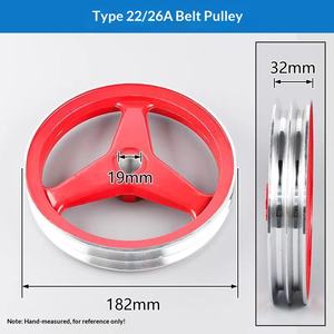Poulie de pompe Tropepunching, accessoires pour pompe à plongeur <span class=keywords><strong>triplex</strong></span>, double entraînement B, courroie triangulaire, aluminium massif, 2 kg, fabriqué en Chine - Product Image 6