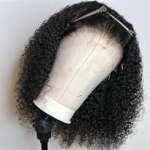 Perruque <span class=keywords><strong>Bob</strong></span> péruvienne naturelle, cheveux lisses, Lace Front Closure, 8 pouces, livraison gratuite - Product Image 4