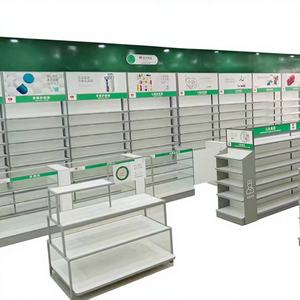 04-XDZYS011-P Diseño Interior Personalizado de <span class=keywords><strong>Farmacia</strong></span> con Temática Verde, Sistema Completo de Mobiliario para Tiendas Minoristas en Cadena - Product Image 1