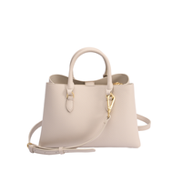 Sac à main en cuir PVC tendance à deux poignées avec doublure en cuir véritable et fermeture éclair, idéal pour les voyages, les affaires et les sorties.