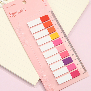 Marcadores de Página Autoadhesivos, Notas Adhesivas Transparentes, Bloc de Notas, Pestañas de Índice de Plástico, Papelería con Reglas - Product Image 6