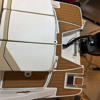 Plateforme de bain et tapis de cockpit pour bateau Sea Ray SPX 210 OB 2015-2023, en mousse EVA imitation teck, style SeaDek MarineMat, auto-adhésif
