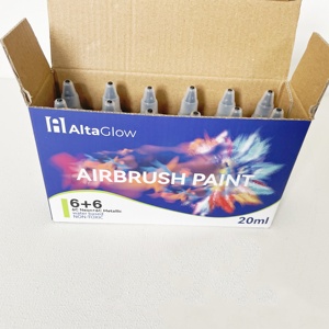 Chinjoo 12 couleurs 20ml ensemble de peintures aérographe <span class=keywords><strong>acrylique</strong></span> étanche pour artiste peinture en aérosol à bas prix - Product Image 4