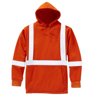 Veste à capuche de sécurité, sweat à capuche en polaire de sécurité réfléchissant à haute visibilité, équipement EPI pour temps froid répondant à la combinaison ignifuge ANSI III