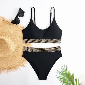 Ensemble <span class=keywords><strong>de</strong></span> bikini et <span class=keywords><strong>de</strong></span> maillots <span class=keywords><strong>de</strong></span> <span class=keywords><strong>bain</strong></span> deux <span class=keywords><strong>pièces</strong></span> à taille haute pour femmes 2025, vêtements <span class=keywords><strong>de</strong></span> <span class=keywords><strong>bain</strong></span> pour femmes, <span class=keywords><strong>maillot</strong></span> <span class=keywords><strong>de</strong></span> <span class=keywords><strong>bain</strong></span> uni, logo personnalisé - Product Image 5