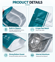 Sacs personnalisés pour leurres de pêche avec fermeture éclair et fenêtre transparente, pochettes d'emballage imprimées pour leurres souples, vers et accessoires de pêche