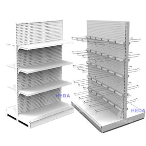 מחיר טוב סיטונאי תיל מדפים לבנים גונדולה מדפים סופרמרקט מדפים דו צדדי סופרמרקט חנות - Product Image 1