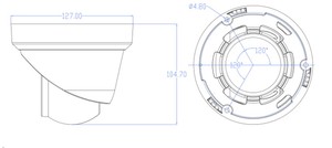 Tốt nhất bán ai VCA thông minh đêm Mạng Máy Ảnh 8MP 4K độ phân giải cao PoE đèn kép CCTV Hệ thống an ninh - Product Image 3