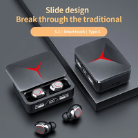 Écouteurs Intra-Auriculaires TWS M90 Pro Sans Fil, Réduction de Bruit, Gaming et Sport, Avec Banque d'Alimentation