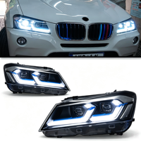 Pour modèles X3 F25 (2010-2013) – Ensemble de phares à LED avec lentille 6000K 6000 Lumens – Amélioration par modification, aucun support de remplacement requis