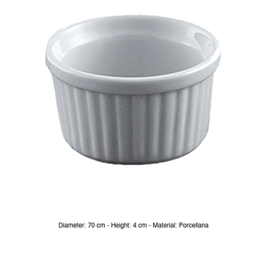 แม่พิมพ์อบขนมครีมคาราเมล 7 ซม. พอร์ซเลน B2035 8 - Product Image 3