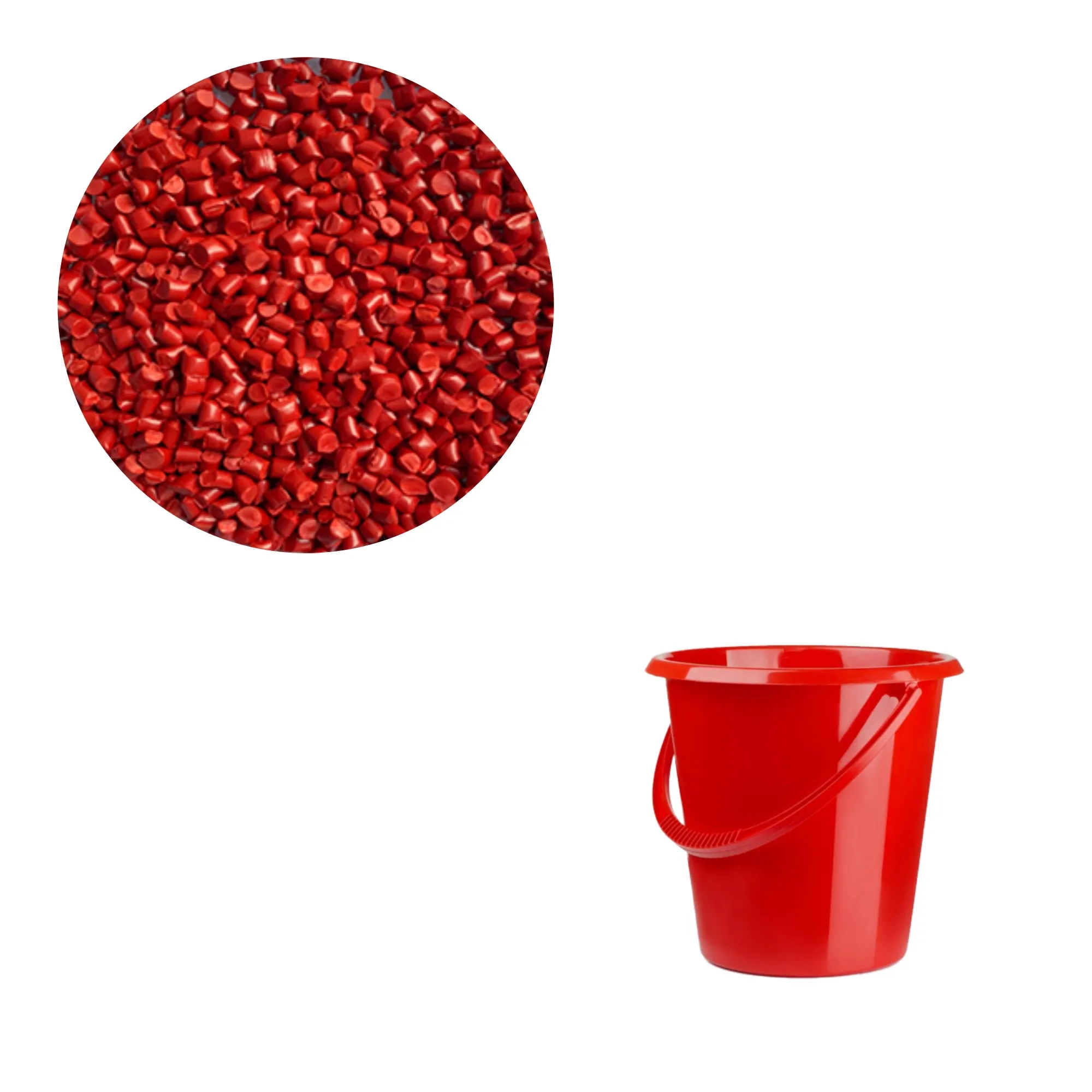 JZ Masterbatch secchio di plastica rossa PE PP PC PS HDPE LDPE PET in plastica rosso masterbatch pellet