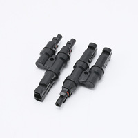 Connecteur de panneau de batterie de type T, bidirectionnel, mâle-femelle, pour module combinant parallèle photovoltaïque solaire