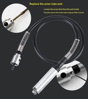 Ensemble de remplacement de mandrin de 6,5 mm pour meuleuse à suspension haute précision avec arbre flexible en caoutchouc, garantie 3 ans
