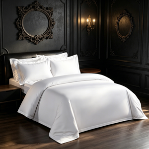 Quality 300TC 100% Cotton Hotel Bed Sheet Set Pillow Cover <strong>Single</strong> Bed Modern Woven All-Season Customizable Duvet <strong>Bedding</strong> - Product Image 3