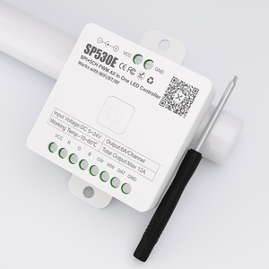 SP530E PWM SPI 5-IN-1 WIFI + BLE couleur unique CCT RGB RGBW RGBCCT 5CH contrôleur DC5V-24V 12V 6A LED contrôleur de bande - Product Image 1