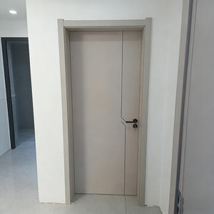 Porte Interne in Legno dal Design Semplice, Porte a Filo per Camere, Moderne Porte a Battente per Appartamenti - Product Image 6