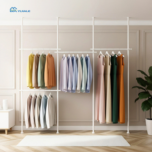YIJIALE Achat en gros Nouvelle Arrivée Porte-vêtements extensible DIY haute capacité avec finition thermolaquée - Product Image 1