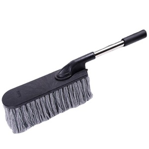 Brosse de lavage auto professionnelle en acier inoxydable à poils gris pour le nettoyage des véhicules - Product Image 4