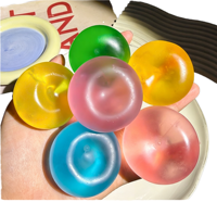 Jouet anti-stress souple et moulable en forme de bonbon gélifié, 4 cm, fait main, à l'effigie de fruits, pour filles, fabriqué en Chine