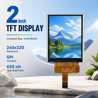 Lianxun Layar Tampilan IPS TFT 2 Inci 240x320 dengan Antarmuka SPI, Modul LCD TFT 10 pin Bercahaya Tinggi