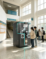 Machine à café automatique à bras robotisé, modèle 2026, la plus vendue, entièrement intelligente et en libre-service pour usage commercial