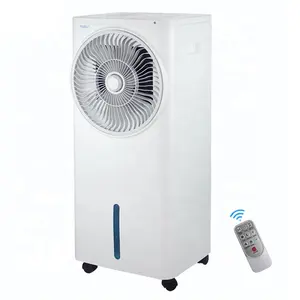 Refrigerador de ar evaporativo portátil com controle remoto, com economia de energia, 30L, grande capacidade, água e ar