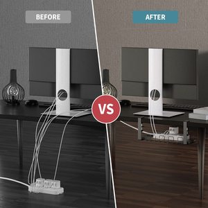Văn Phòng Gỗ Không Có Khoan Dưới Bàn Bàn Có Thể Điều Chỉnh Có Thể Gập Lại Kẹp Dây Dây Cáp Quản Lý Khay Tổ Chức Chủ Cho Bàn - Product Image 3