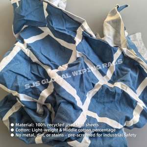 Trapo Industrial de Tela Reciclada de Color para Trabajos de Limpieza, Trapos de Limpieza 100% Algodón - Product Image 4