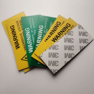Étiquettes d'avertissement de sécurité en PVC personnalisées, autocollants de précaution à gratter, formes personnalisées, panneaux en vinyle brillant UV pour marquage industriel - Product Image 2