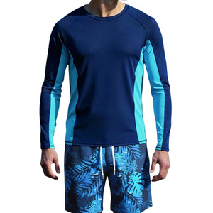 Rashguard homme pour entraînement et sport, logo personnalisé, séchage rapide, extensible, manches longues, compression athlétique. - Product Image 1