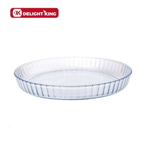 1,5 l/2l hohe Borosilikatglas-Torten platte Glas-Torten schale mit Deckel ofen festes Glas-Back geschirr - Product Image 4