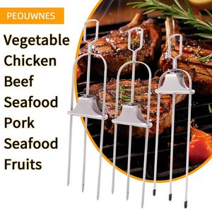 YIGO fornito accessori per Barbecue in metallo spiedini per grigliare spiedini di Kebab in acciaio inossidabile - Product Image 3